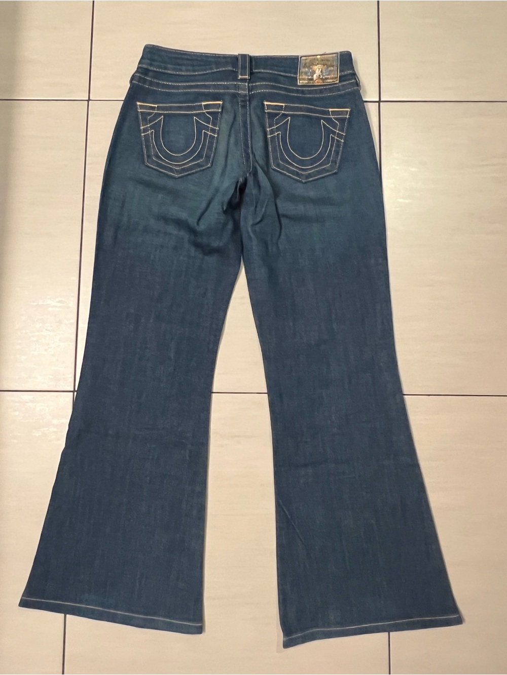 True Religion Vintage Stretchy Wide-Leg Jeans Size 26
